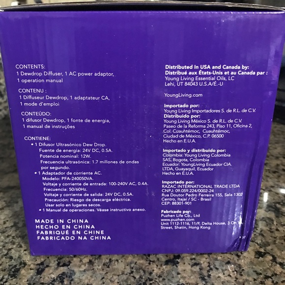 Young Living Dewdrop diffuser very easy to use,can run 10 hours on intermittent - Picture 5 of 5